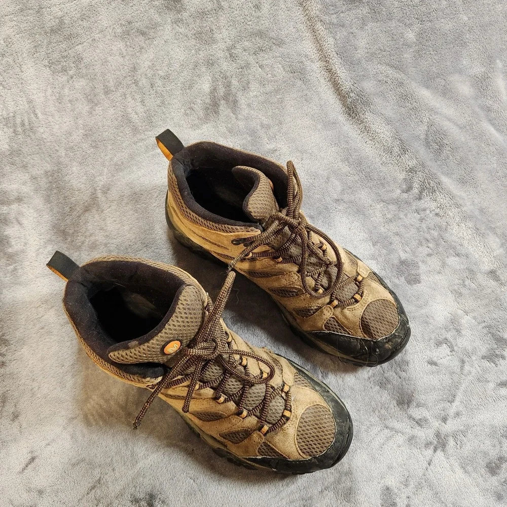 Merrell‎ Boot Mens 12 Brown Moab 3 Mid waterproof Hiking Walking Gorpcore